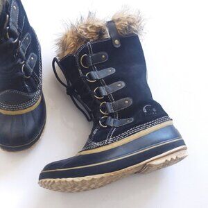 Sorel Joan of Arctic NL 1540010 Black Winter Boots Sz 7
